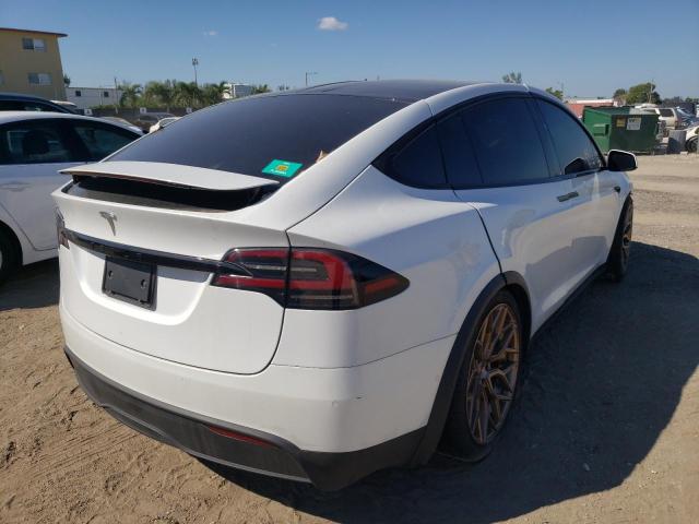 7SAXCDE56NF341299 - 2022 TESLA MODEL X WHITE photo 4