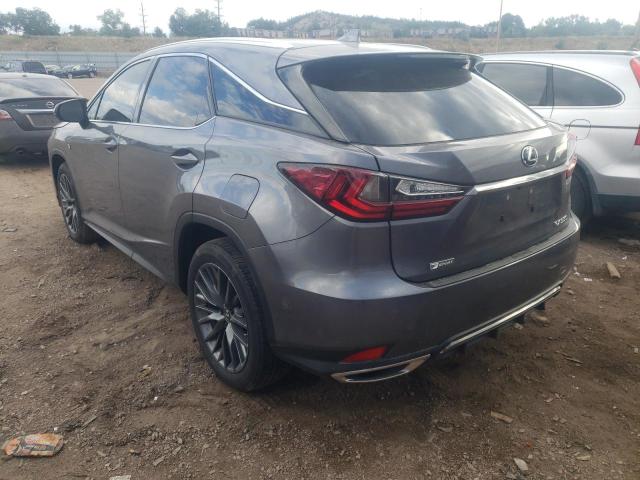 2T2YZMDA7NC314322 - 2022 LEXUS RX 350 F-S GRAY photo 3