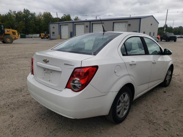 1G1JA5SH5C4154078 - 2012 CHEVROLET SONIC LS WHITE photo 4