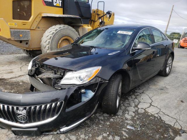 2G4GV5EKXF9153423 - 2015 BUICK REGAL BLACK photo 2