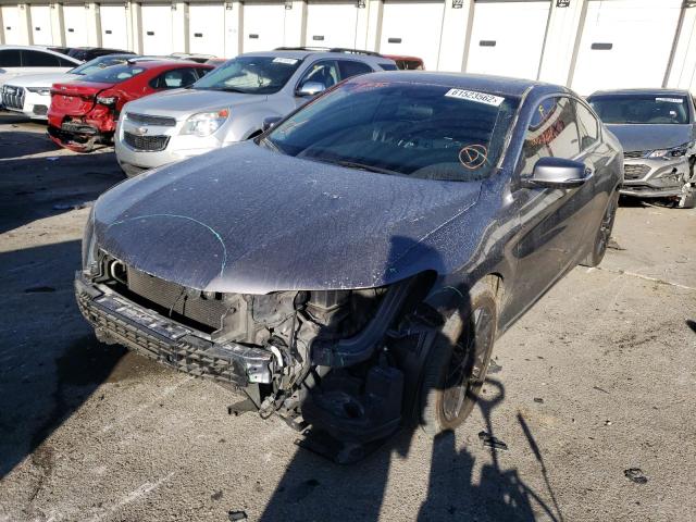 1HGCT1B8XEA015069 - 2014 HONDA ACCORD EXL GRAY photo 2