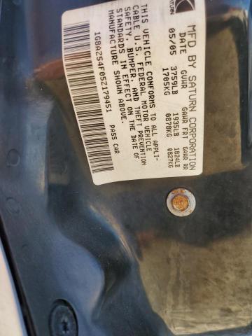 1G8AZ54F05Z179451 - 2005 SATURN ION LEVEL SILVER photo 10