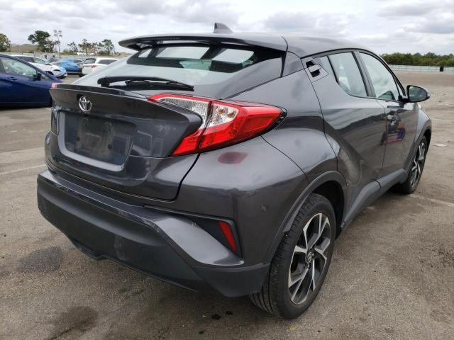 NMTKHMBX6MR133799 - 2021 TOYOTA C-HR XLE GRAY photo 4