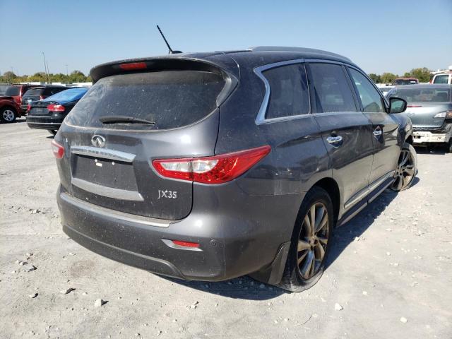 5N1AL0MM7DC350444 - 2013 INFINITI JX35 GRAY photo 4