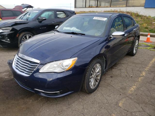 1C3CCBCG2DN596055 - 2013 CHRYSLER 200 LIMITE BLUE photo 2