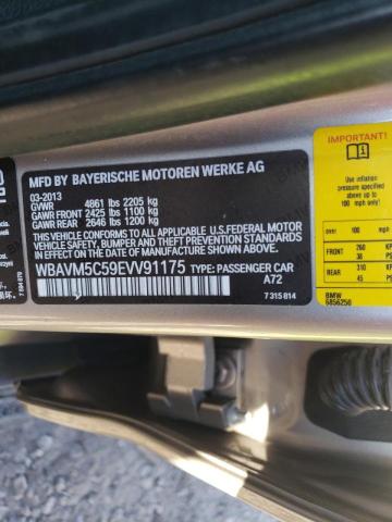 WBAVM5C59EVV91175 - 2014 BMW X1 XDRIVE3 فضي صورة 10