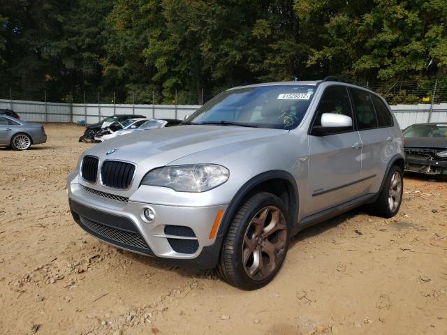 5UXZV4C50D0B05958 - 2013 BMW X5 SILVER photo 2