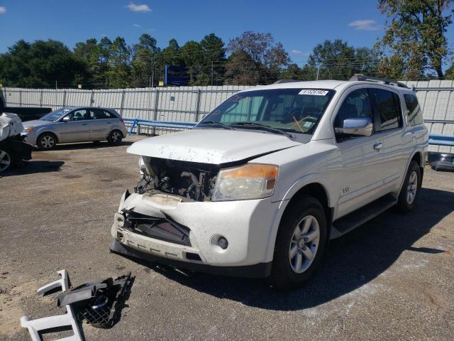 5N1BA08D99N605434 - 2009 NISSAN ARMADA SE WHITE photo 2