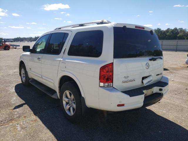 5N1BA08D99N605434 - 2009 NISSAN ARMADA SE WHITE photo 3