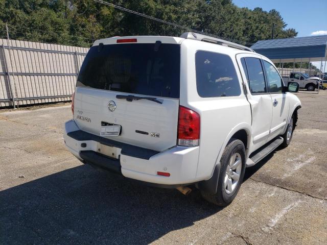 5N1BA08D99N605434 - 2009 NISSAN ARMADA SE WHITE photo 4