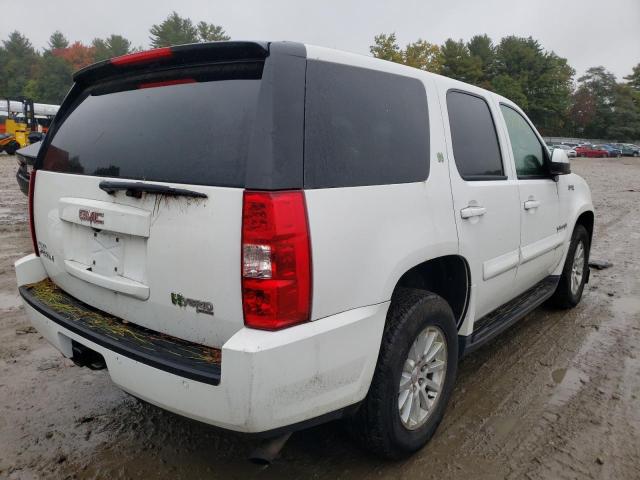 1GKFK13529R162534 - 2009 GMC YUKON HYBR WHITE photo 4