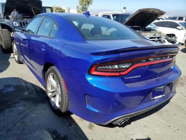 2C3CDXCT6NH145597 - 2022 DODGE CHARGER R/ BLUE photo 3