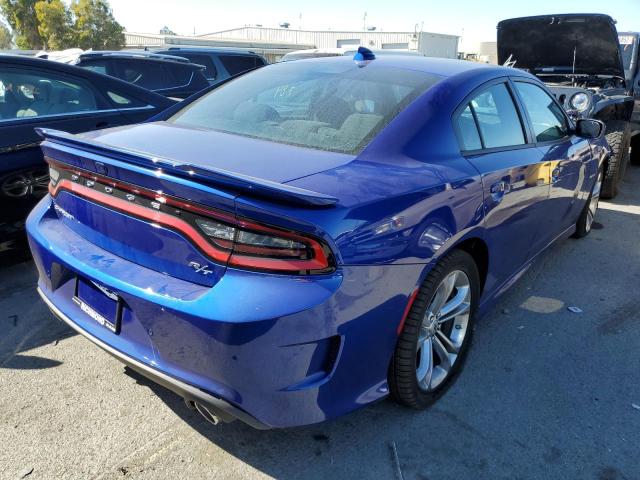 2C3CDXCT6NH145597 - 2022 DODGE CHARGER R/ BLUE photo 4