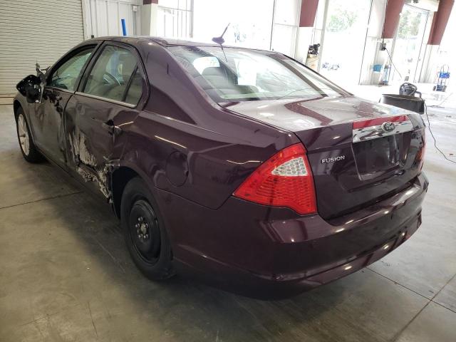 3FAHP0JA5CR371252 - 2012 FORD FUSION SEL BURGUNDY photo 3