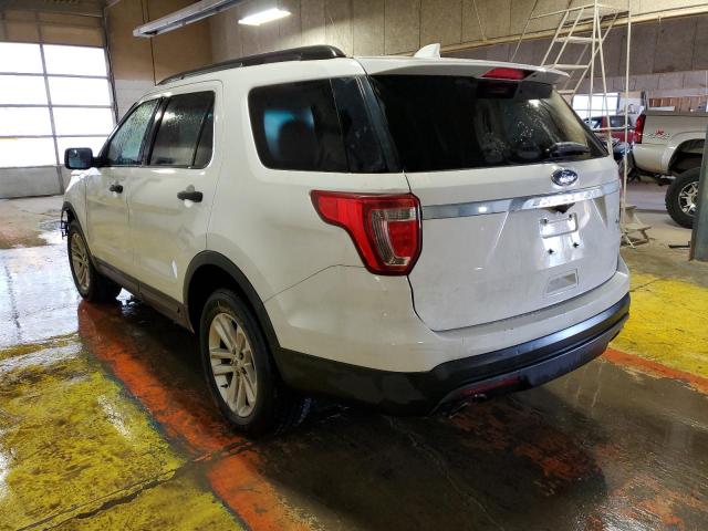 1FM5K8B86HGB23124 - 2017 FORD EXPLORER WHITE photo 3