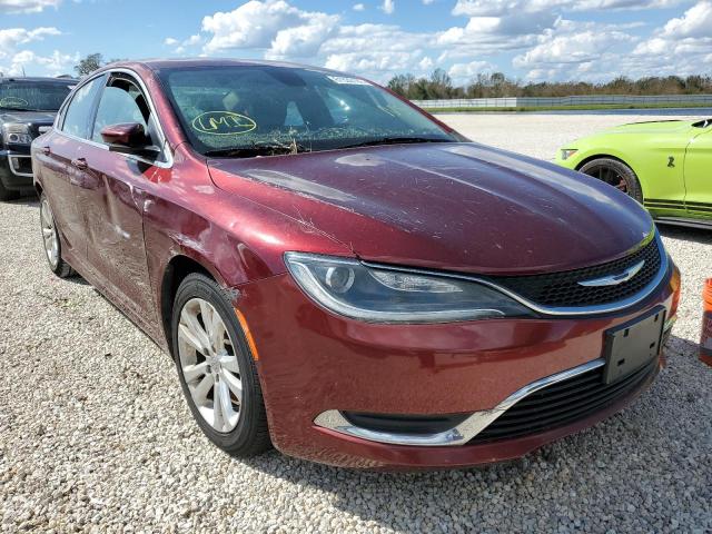 1C3CCCAB2FN707915 - 2015 CHRYSLER 200 LIMITE MAROON photo 1