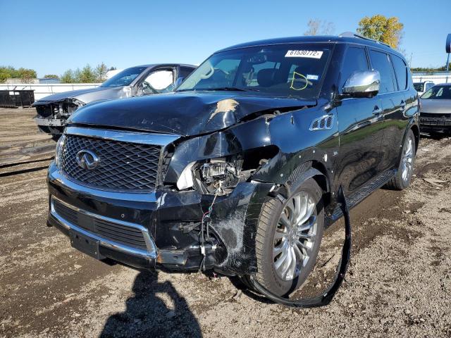 JN8AZ2NE6G9122012 - 2016 INFINITI QX80 BLACK photo 2