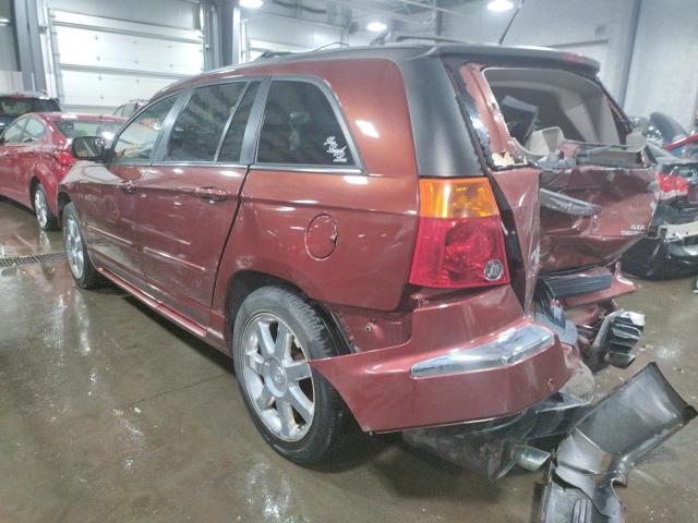 2A8GF78X57R207919 - 2007 CHRYSLER PACIFICA L MAROON photo 3