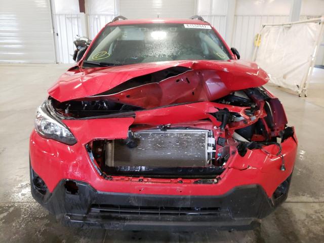 JF2GTABC7M8222935 - 2021 SUBARU CROSSTREK RED photo 9