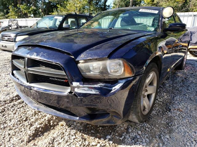 2C3CDXAT0EH261980 - 2014 DODGE CHARGER PO BLUE photo 2