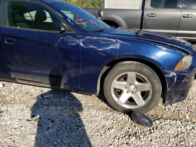 2C3CDXAT0EH261980 - 2014 DODGE CHARGER PO BLUE photo 9