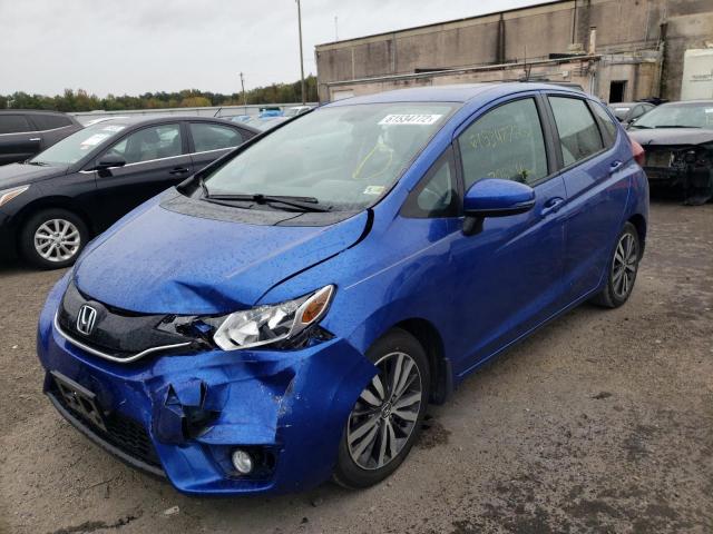 3HGGK5H88FM785567 - 2015 HONDA FIT EX BLUE photo 2