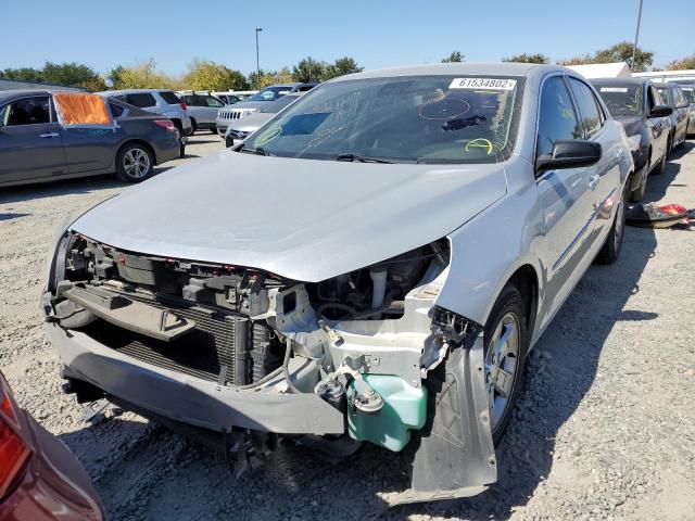 1G11B5SL2EF242238 - 2014 CHEVROLET MALIBU LS GRAY photo 2