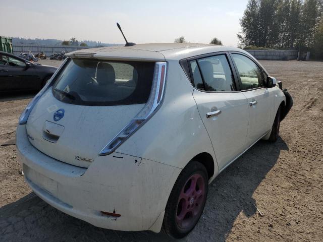 JN1AZ0CPXCT024623 - 2012 NISSAN LEAF SV WHITE photo 4