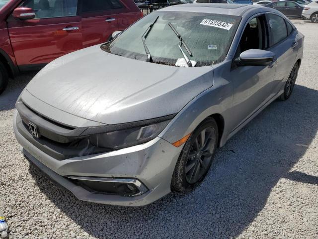 JHMFC1F77KX011596 - 2019 HONDA CIVIC EXL 银色 照片 2