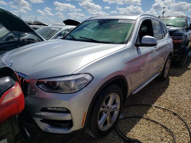 5UXTR9C55KLP86036 - 2019 BMW X3 XDRIVE3 SILVER photo 2