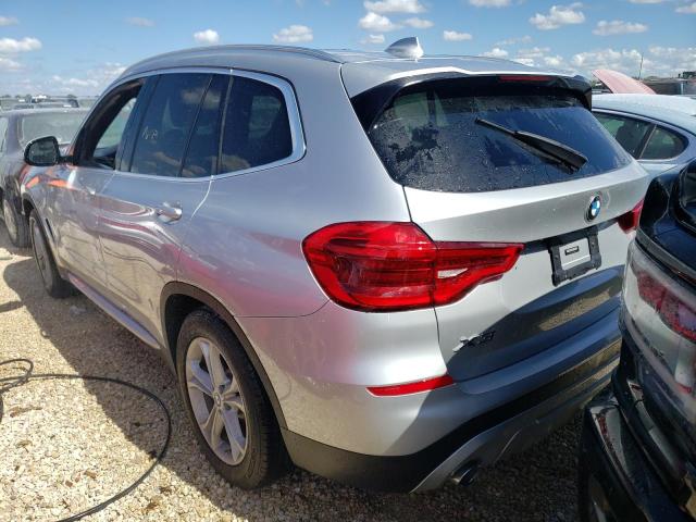 5UXTR9C55KLP86036 - 2019 BMW X3 XDRIVE3 SILVER photo 3