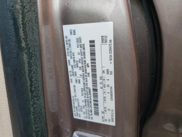 5LMCJ2C96JUL20457 - 2018 LINCOLN MKC SELECT SILVER photo 10