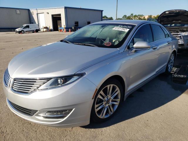 3LN6L2LU2ER813273 - 2014 LINCOLN MKZ HYBRID SILVER photo 2