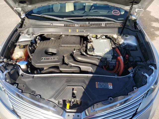 3LN6L2LU2ER813273 - 2014 LINCOLN MKZ HYBRID SILVER photo 7