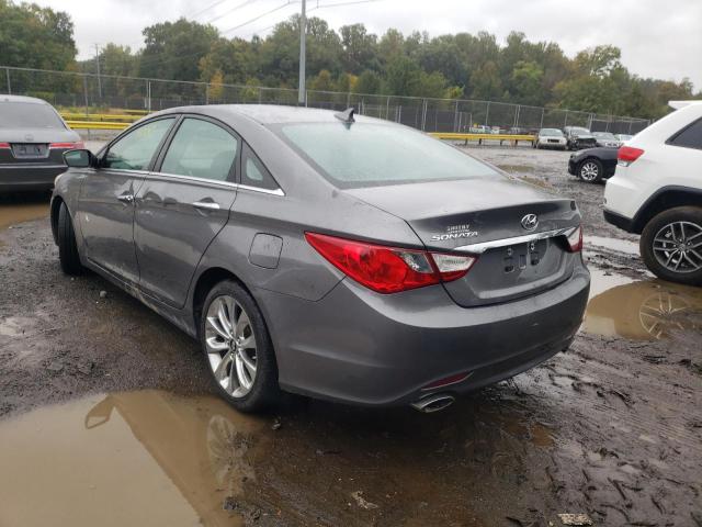 5NPEC4AC3BH059837 - 2011 HYUNDAI SONATA GRAY photo 3