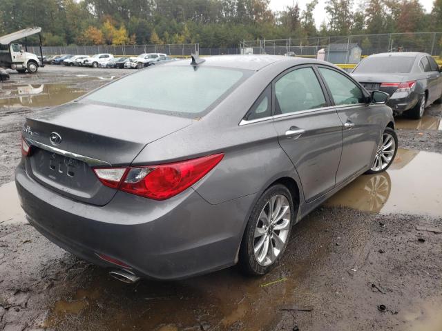 5NPEC4AC3BH059837 - 2011 HYUNDAI SONATA GRAY photo 4