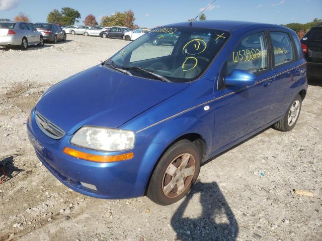 KL1TD66636B676950 - 2006 CHEVROLET AVEO BASE BLUE photo 2