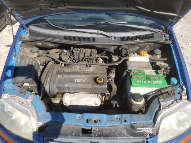KL1TD66636B676950 - 2006 CHEVROLET AVEO BASE BLUE photo 7