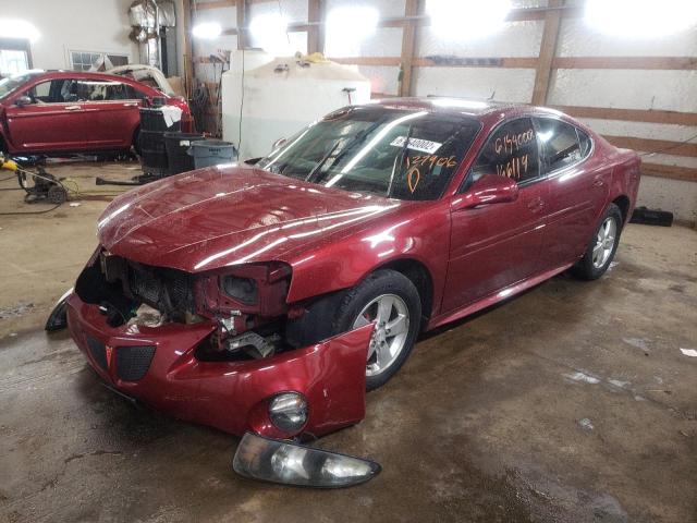 2G2WP582581127906 - 2008 PONTIAC GRAND PRIX ბურგუნდია ფოტო 2