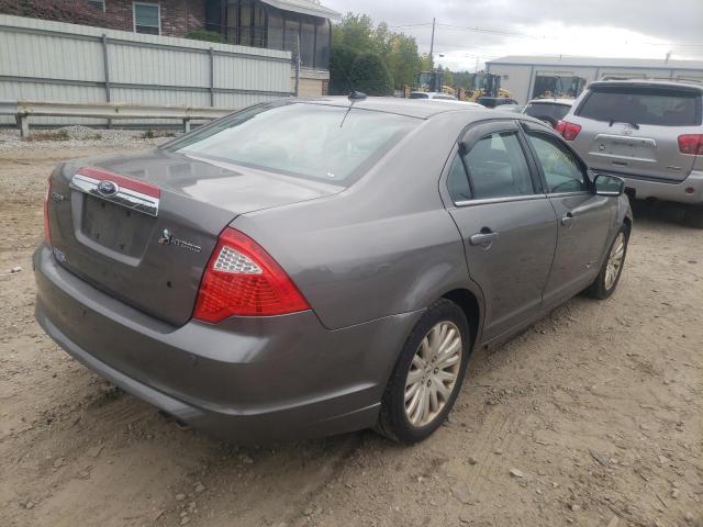 3FADP0L33AR269846 - 2010 FORD FUSION GRAY photo 4