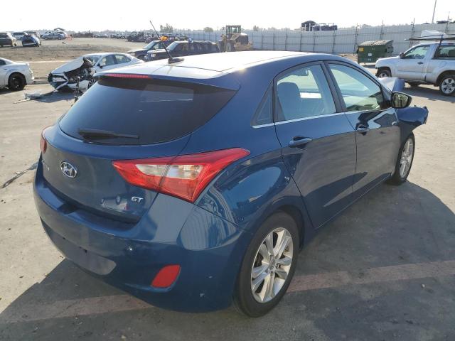 KMHD35LH7EU158340 - 2014 HYUNDAI ELANTRA GT BLUE photo 4