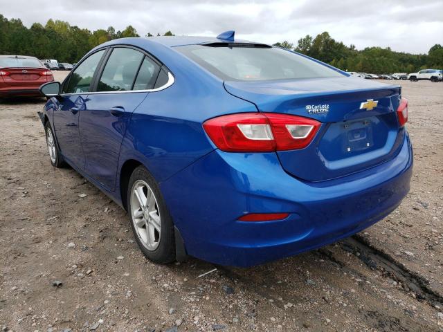 3G1BE5SM1HS520129 - 2017 CHEVROLET CRUZE BLUE photo 3