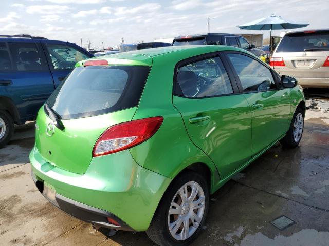 JM1DE1KY4C0134591 - 2012 MAZDA MAZDA2 GREEN photo 4