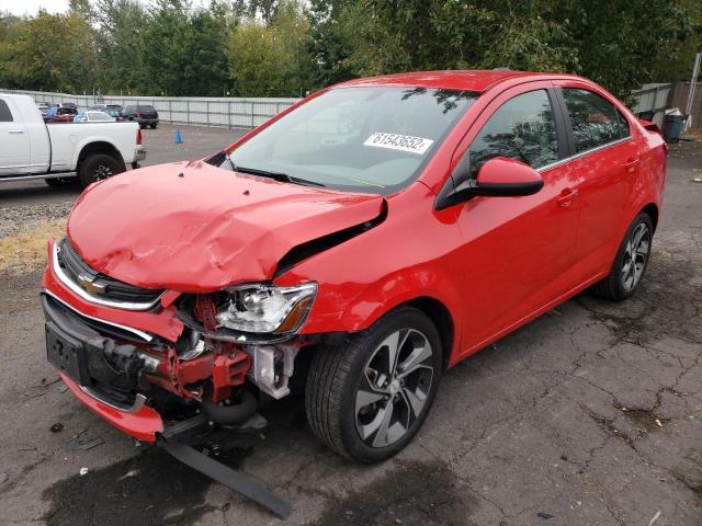 1G1JF5SB7J4136062 - 2018 CHEVROLET SONIC PREM RED photo 2