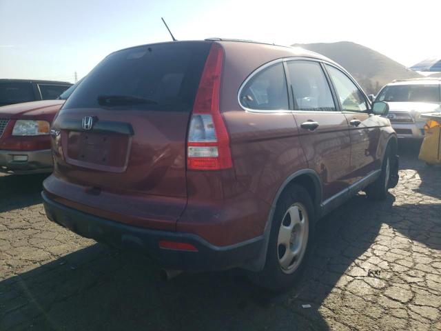 JHLRE38349C000591 - 2009 HONDA CR-V LX RED photo 4