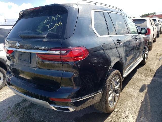 5UXCW2C51KL087888 - 2019 BMW X7 XDRIVE4 BLACK photo 4