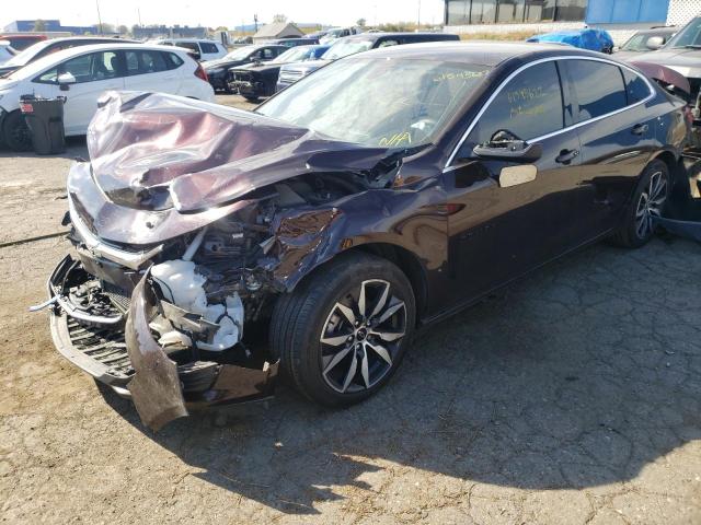 1G1ZG5STXMF044753 - 2021 CHEVROLET MALIBU RS BURGUNDY photo 2