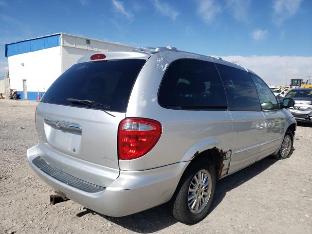 2C8GP64L93R209358 - 2003 CHRYSLER TOWN & CNT SILVER photo 4