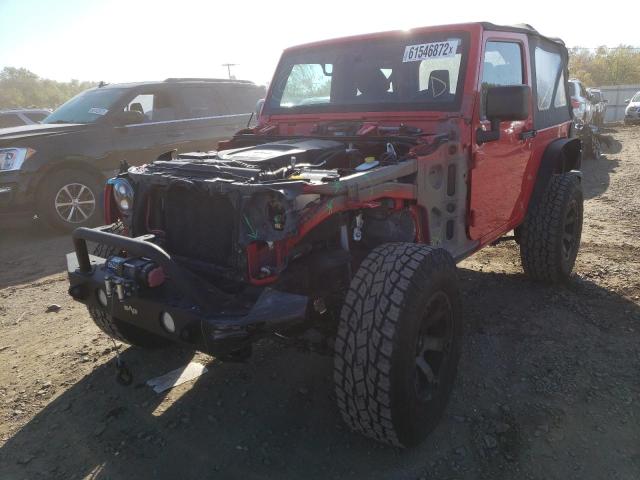 1C4AJWAG7FL608203 - 2015 JEEP WRANGLER S RED photo 2