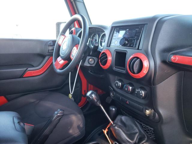 1C4AJWAG7FL608203 - 2015 JEEP WRANGLER S RED photo 9
